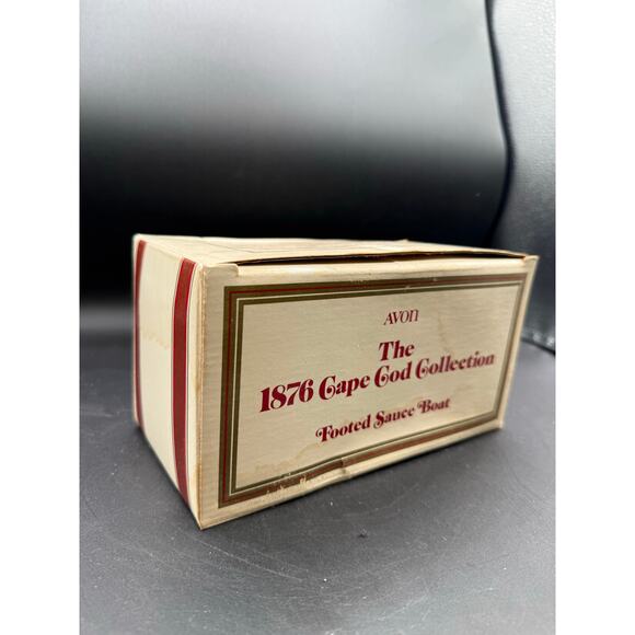 Vint Avon 1876 Cape Cod Collection Ruby Red Footed Sauce/Gravy Bowl - Picture 8 of 8